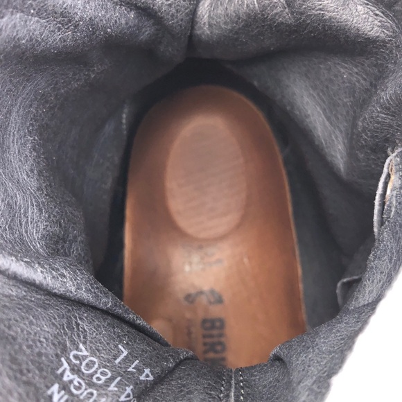 Birkenstock Sarnia Taupe Waxed Suede Ankle Boots 10 - Picture 9 of 13